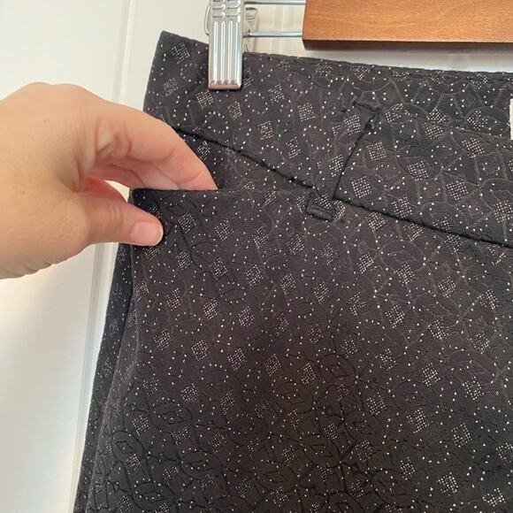 Old Navy The Pixie Sexy Fairy Black Sparkle Geometric Skinny Ankle Pants Size 2 - Picture 4 of 12